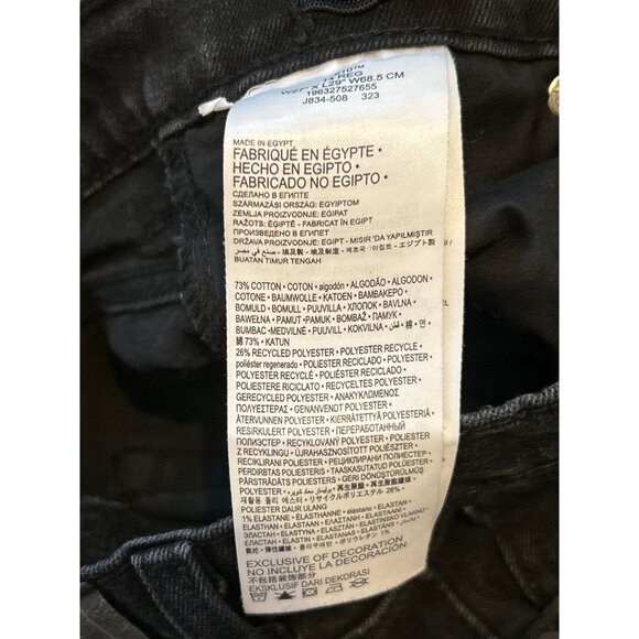 Levi's Boys' 510 Skinny Fit 365 Performance Jeans Size 14 Black Waist 27 Length - Picture 5 of 6